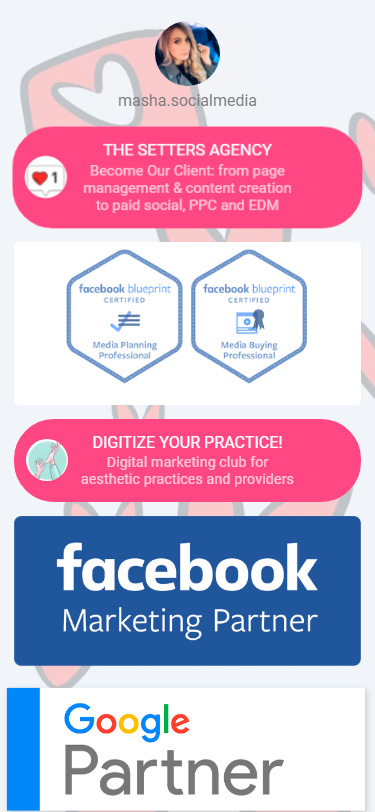 Taplink page made for a social media virtual assistant
