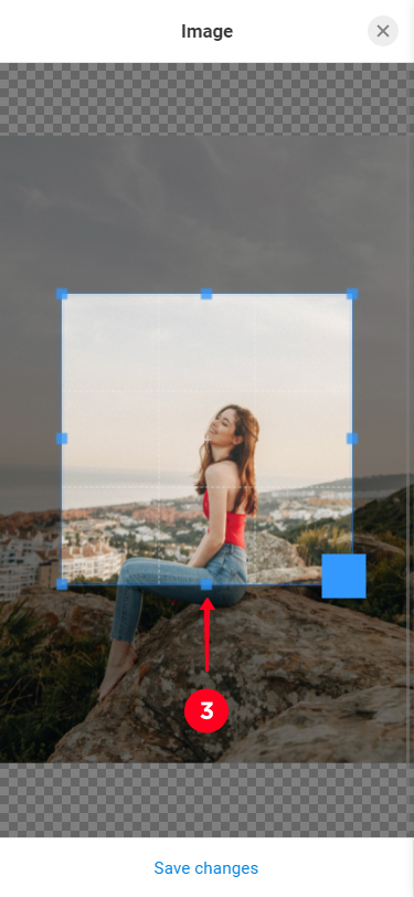 Cropping a photo when uploading it as the profile picture on Taplink