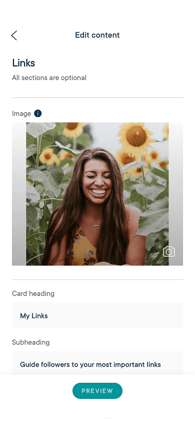 The Milkshake app interface showing input fields, an image, and a Preview button