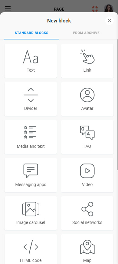 12 blok Taplink pertama dalam daftar