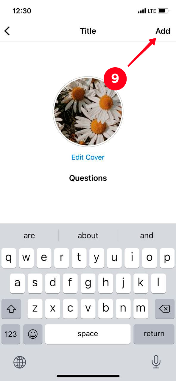 Tapping Add to finish creating a new Instagram highlight