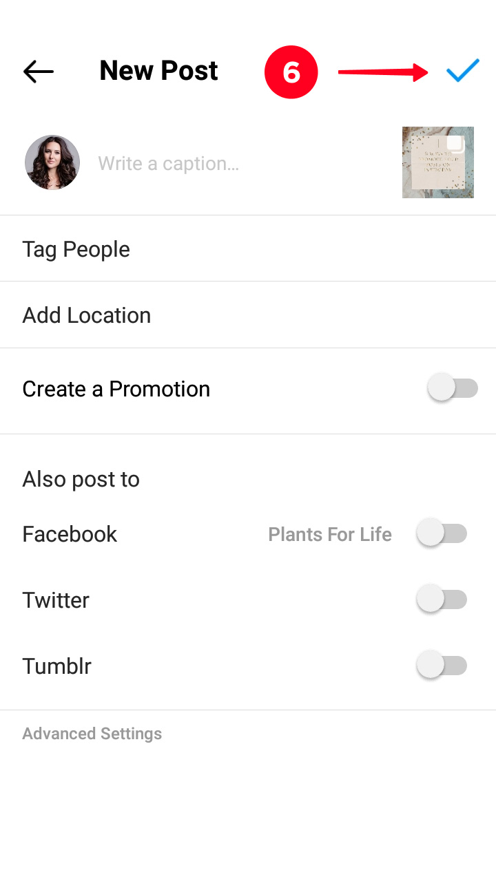 Finishing posting multiple photos to Instagram