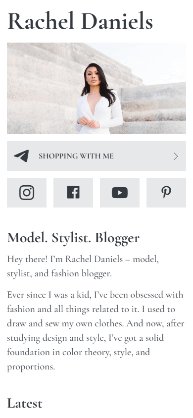 Top of the best link tree design for stylists