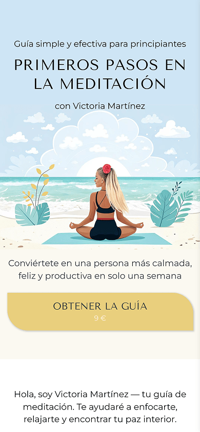 Parte superior de la página de guía de meditación creada con Taplink como alternativa a atom.bio