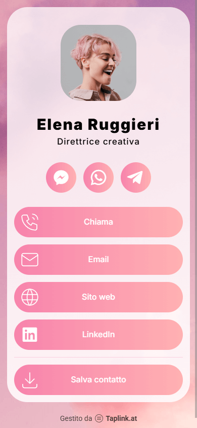 Una pagina Linktree di un famoso coach di fitness