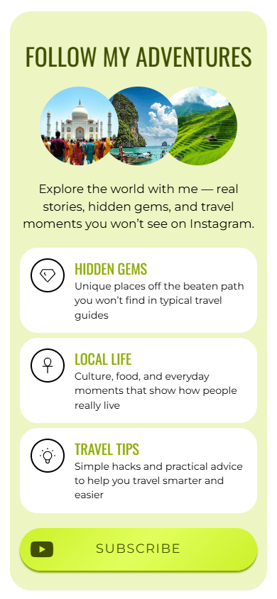 Middle section of the blogger’s Tap Bio-style page created with Taplink