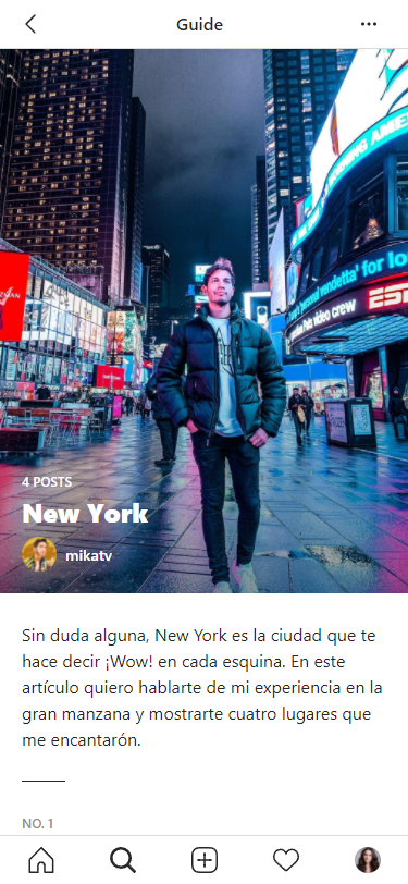 Instagram guide with posts about buildings with great architecture in New York