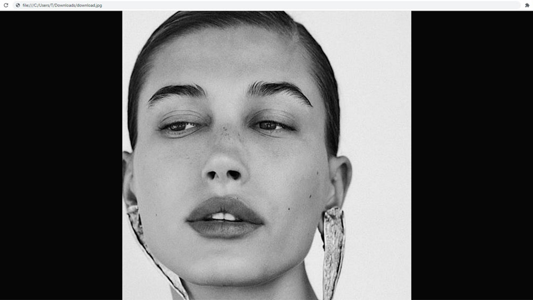 Downloaded Instagram profile picture on a computer
