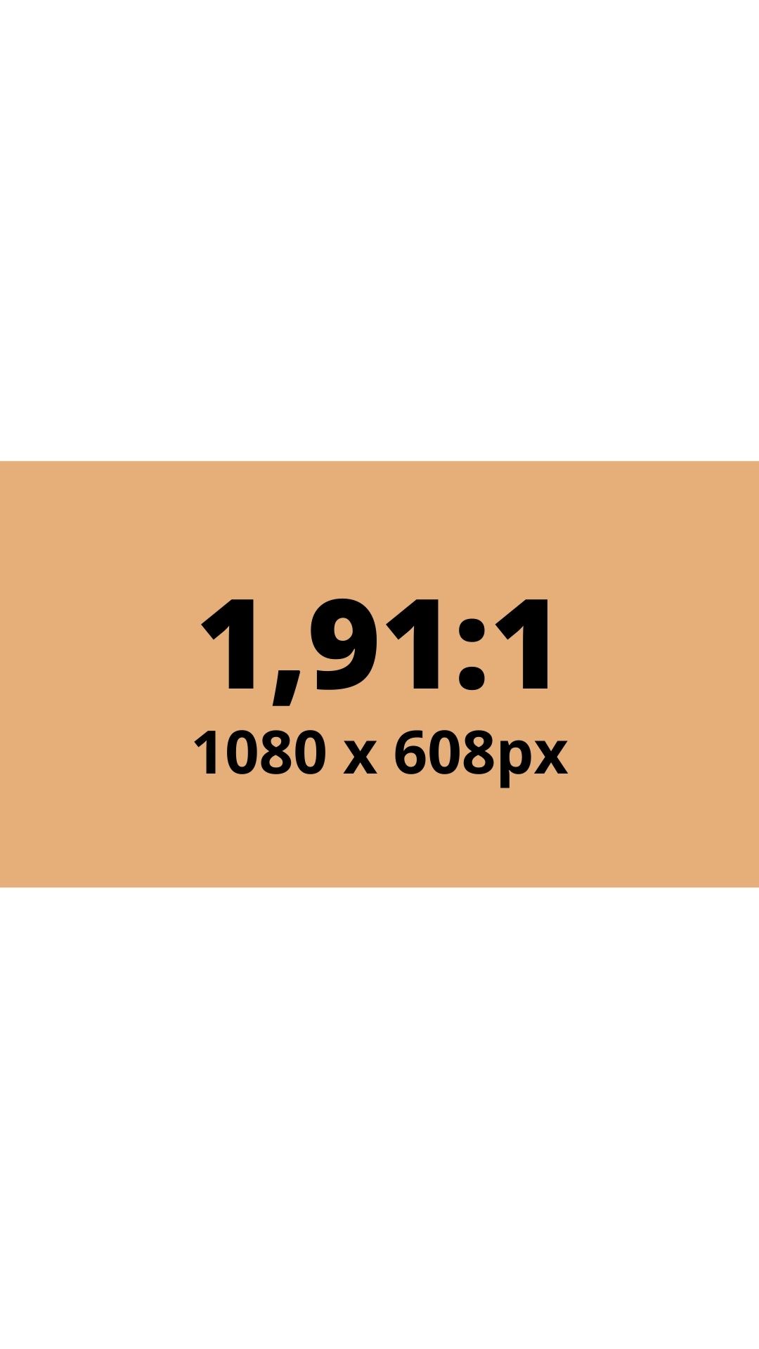 Colored area on a screen that a video with horizontal aspect ration and dimension takes in the Instagram feed