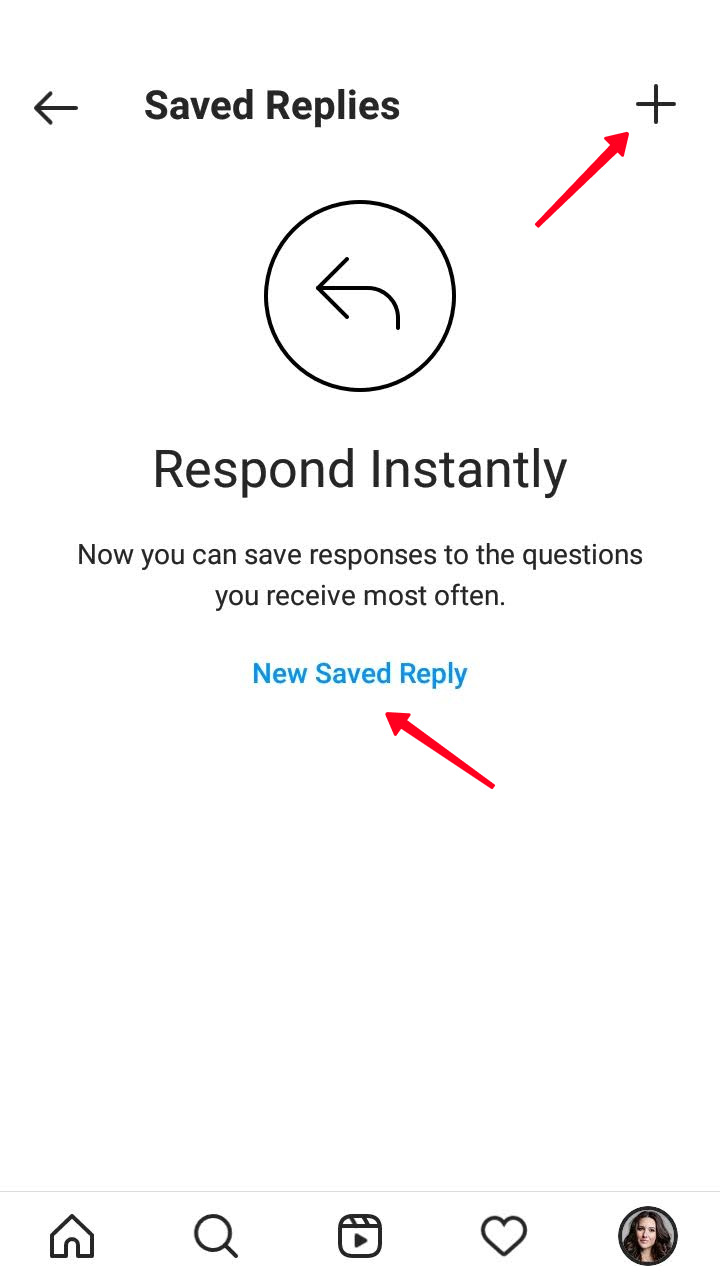 Saved Replies setting.