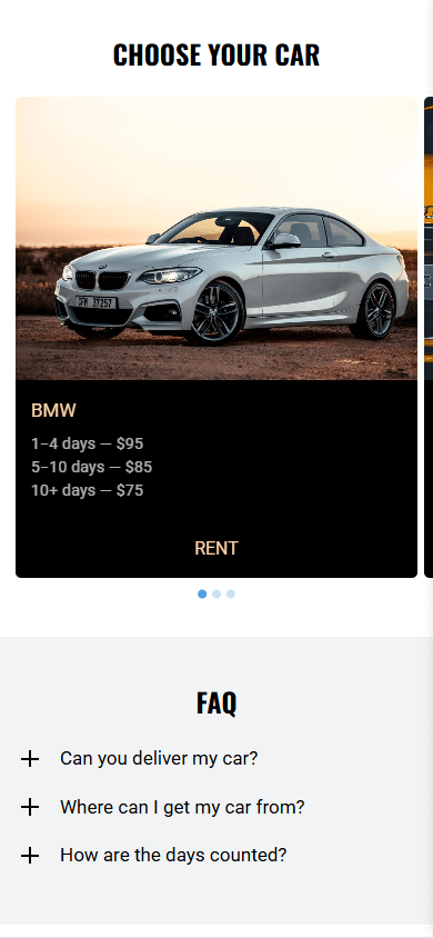 The middle of the car business’s link tree sample