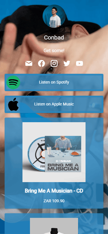 Conbads Linkpop-Website