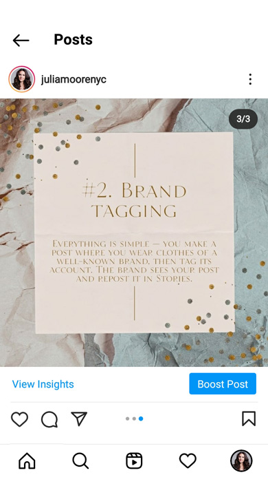 The second item on a list posted as an Instagram image carousel