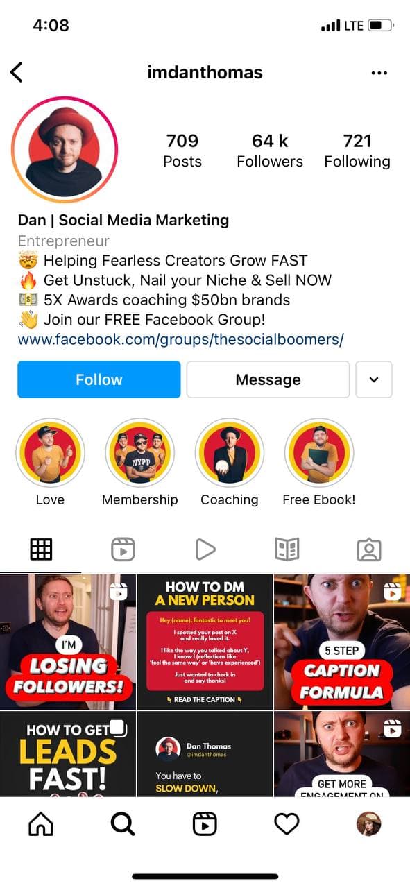 Social media virtual assistant on Instagram