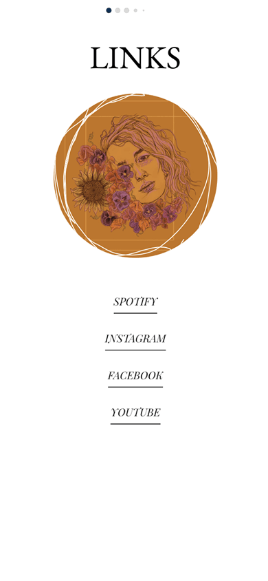 A digital card created with the Milkshake link in bio tool