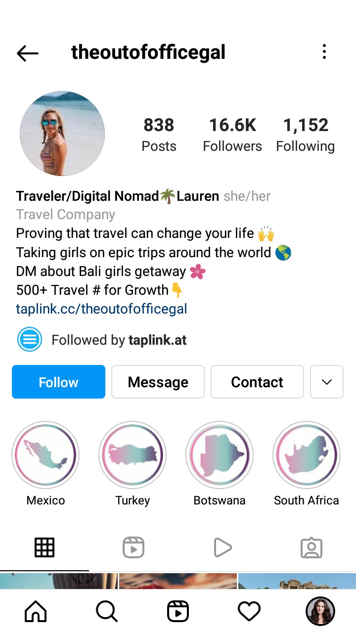 Sportsman’s page with him in a helmet and sports outfit in the Instagram profile photo