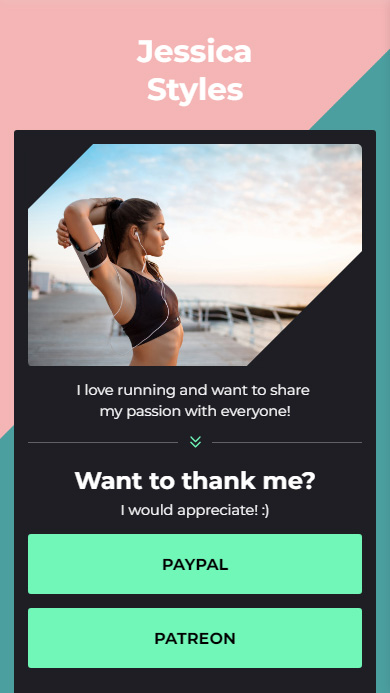 Taplink for collecting donations as a TikTok influencer