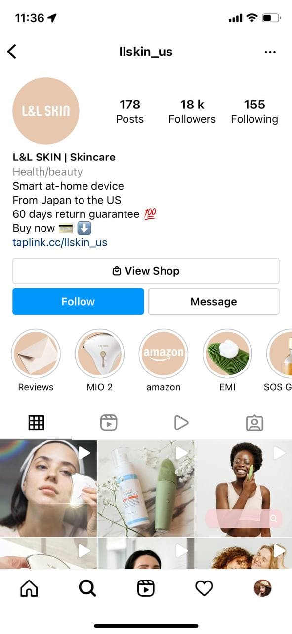 Shop making money on selling skincare items on Instagram