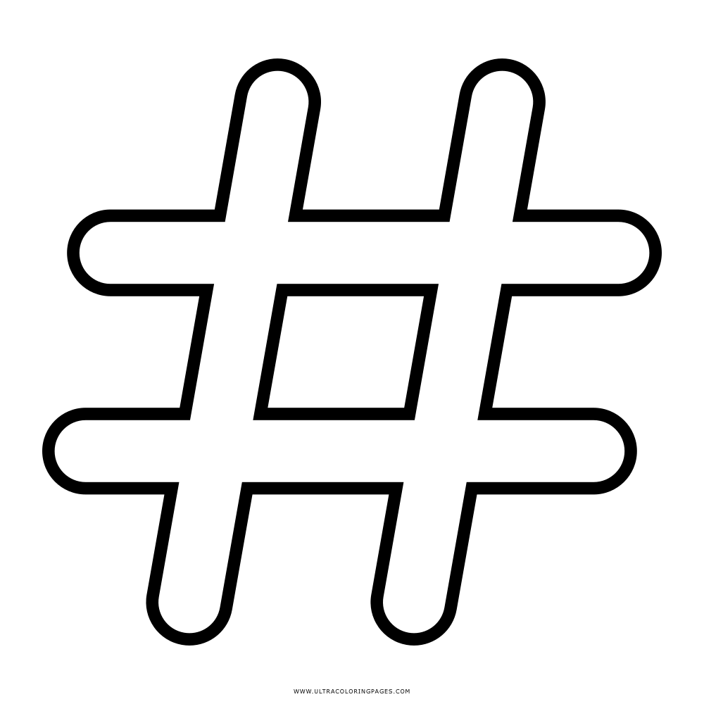 Знак Хештега Скопировать