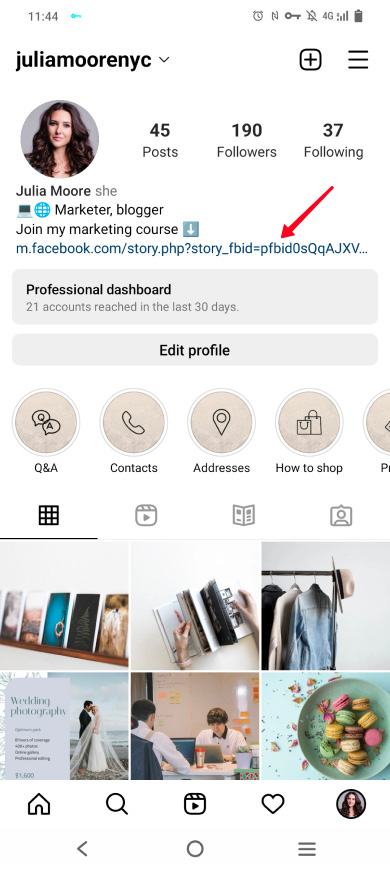 How to add a Facebook link to your Instagram bio — 3 ways