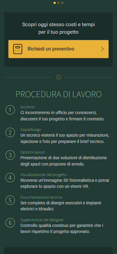 Parte centrale dell’esempio di Linktree della designer