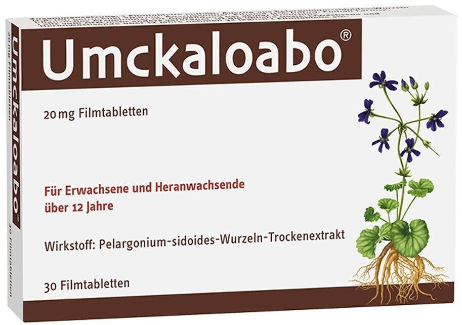 Таблетки от бронхита Umckaloabo - Умкалоабо 30 шт для подростков и взрослых