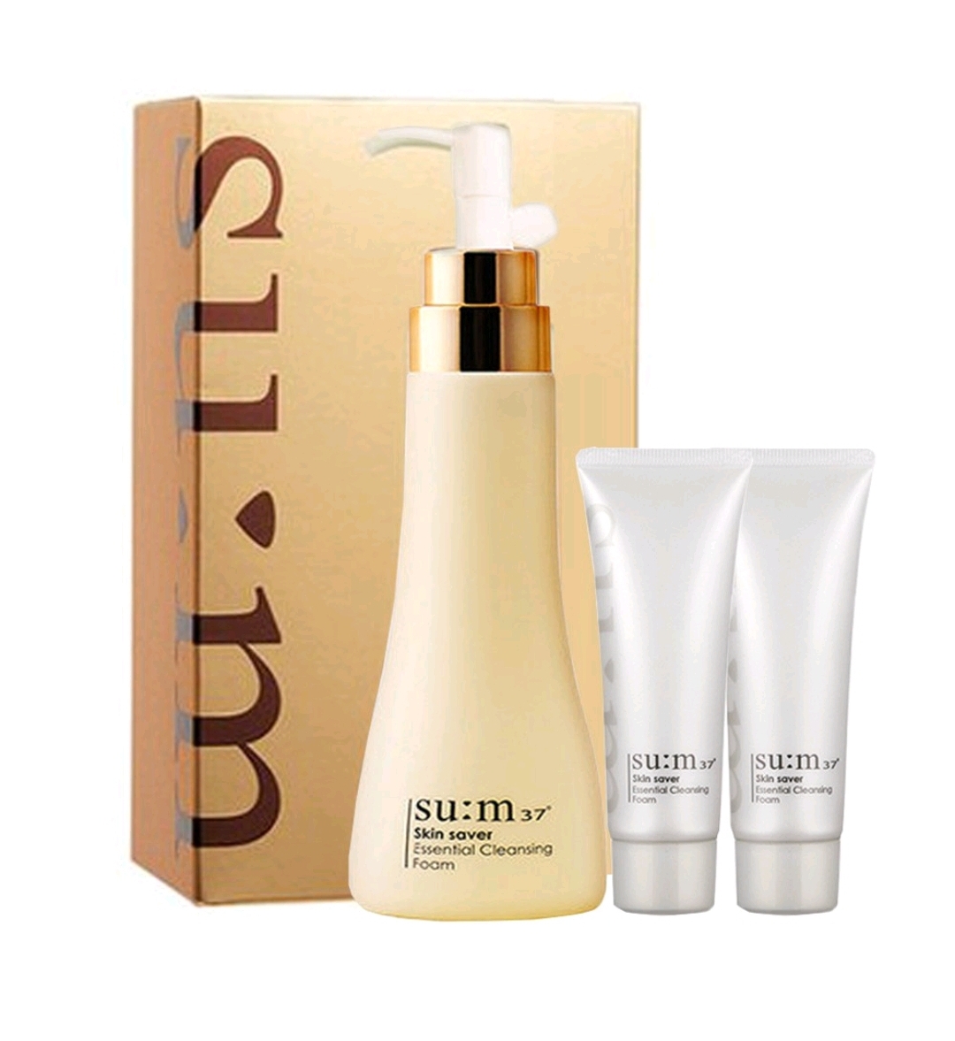 Skin saver. Sum37 Skin Saver. [Su:m37] Set Skin Saver Essential Cleansing Foam. [Su:m37] Skin Saver Essential Clear Cleansing Oil 250ml.