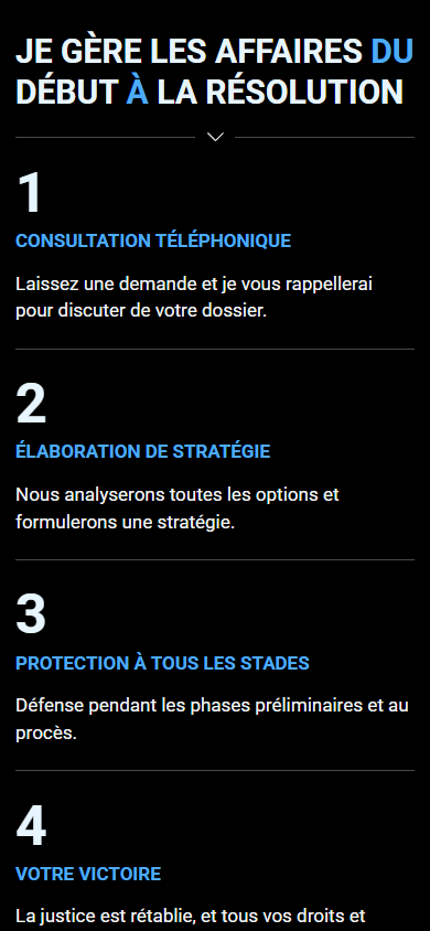 Le milieu de l’exemple du Linktree de l’avocat