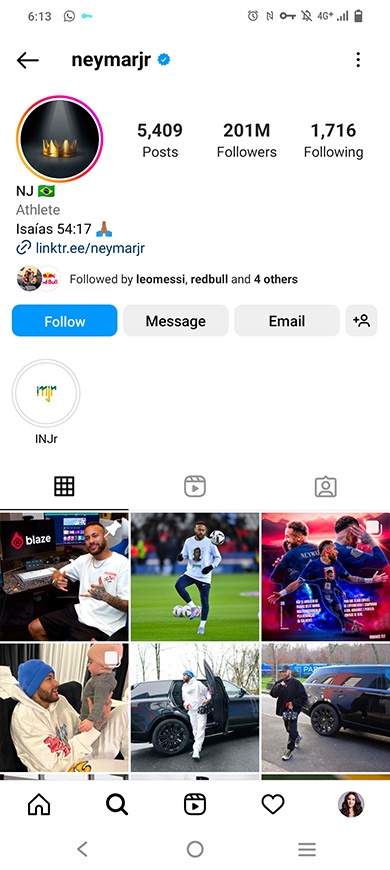 most followed accounts on instagram
