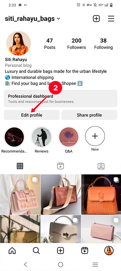 How to link your Shopee and Instagram accounts