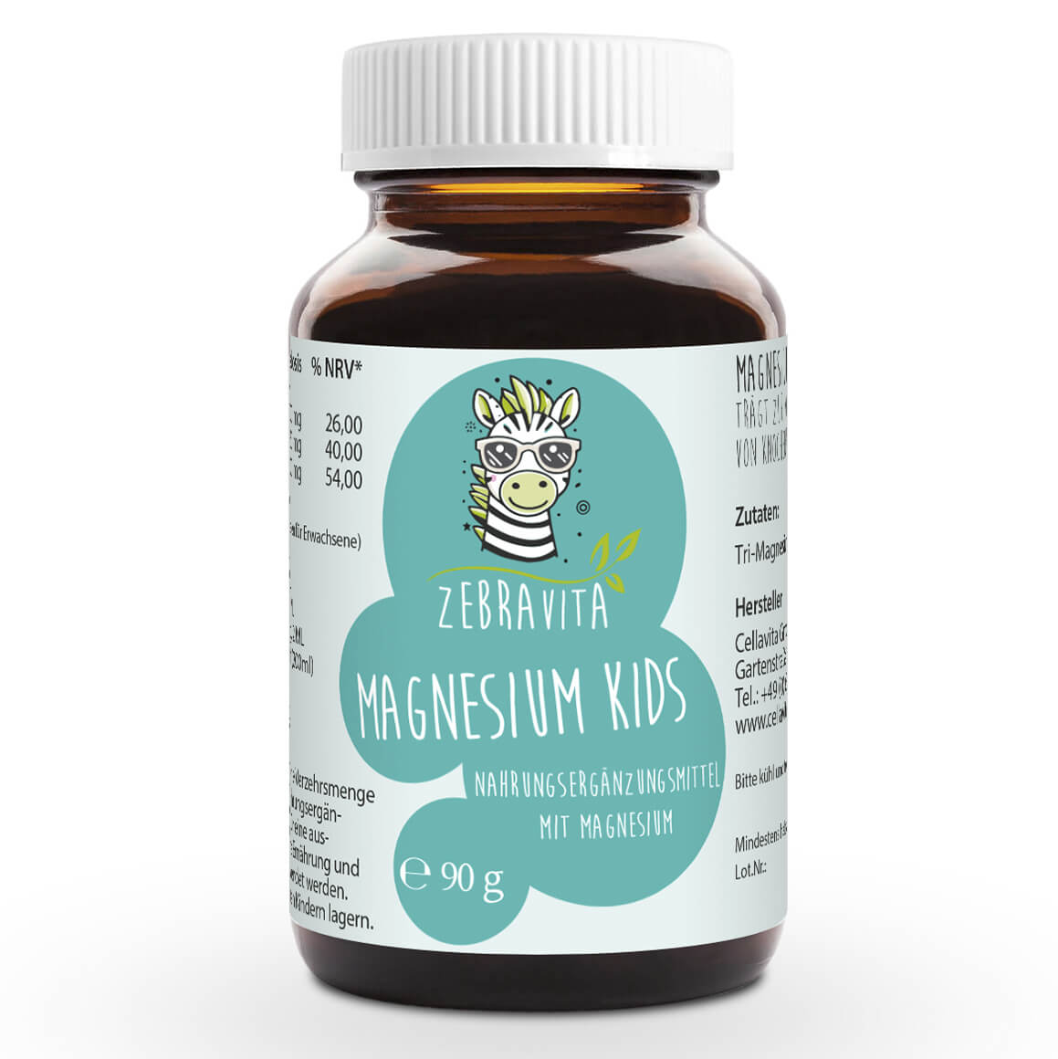 Magnesium kids , магний цитрат для детей, 100 мг, 90 грамм порошок