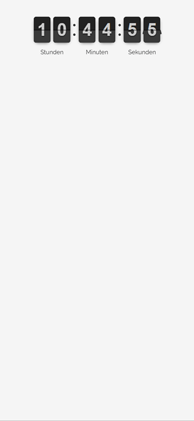 Ein Countdown-Timer auf der Taplink-Link-in-Bio-Seite