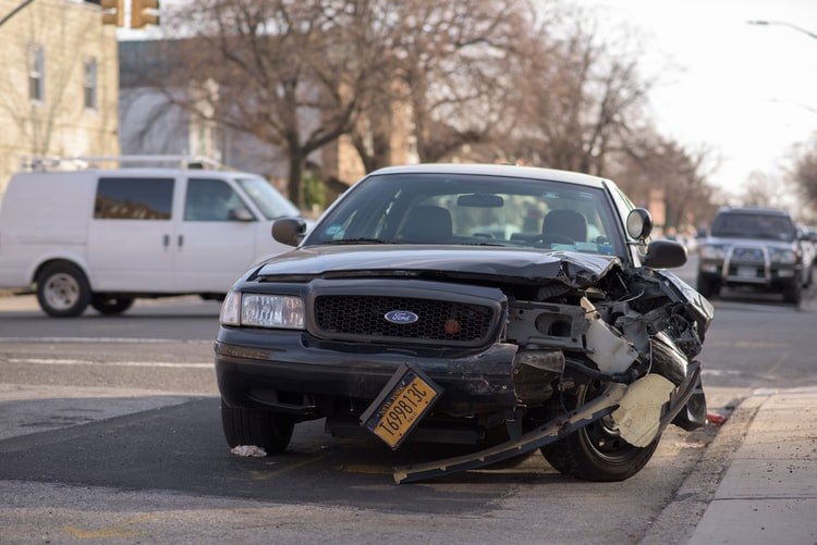 Car after an accident