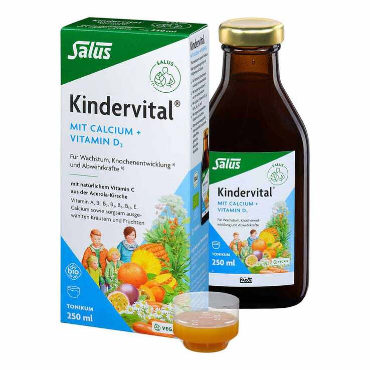 KINDERVITAL mit Calcium+D3 Tonikum Salus, комплекс витаминов и кальция ...