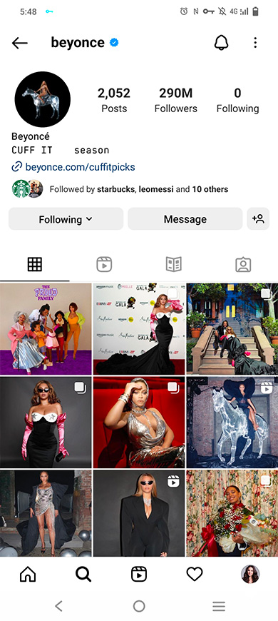 most followed accounts on instagram