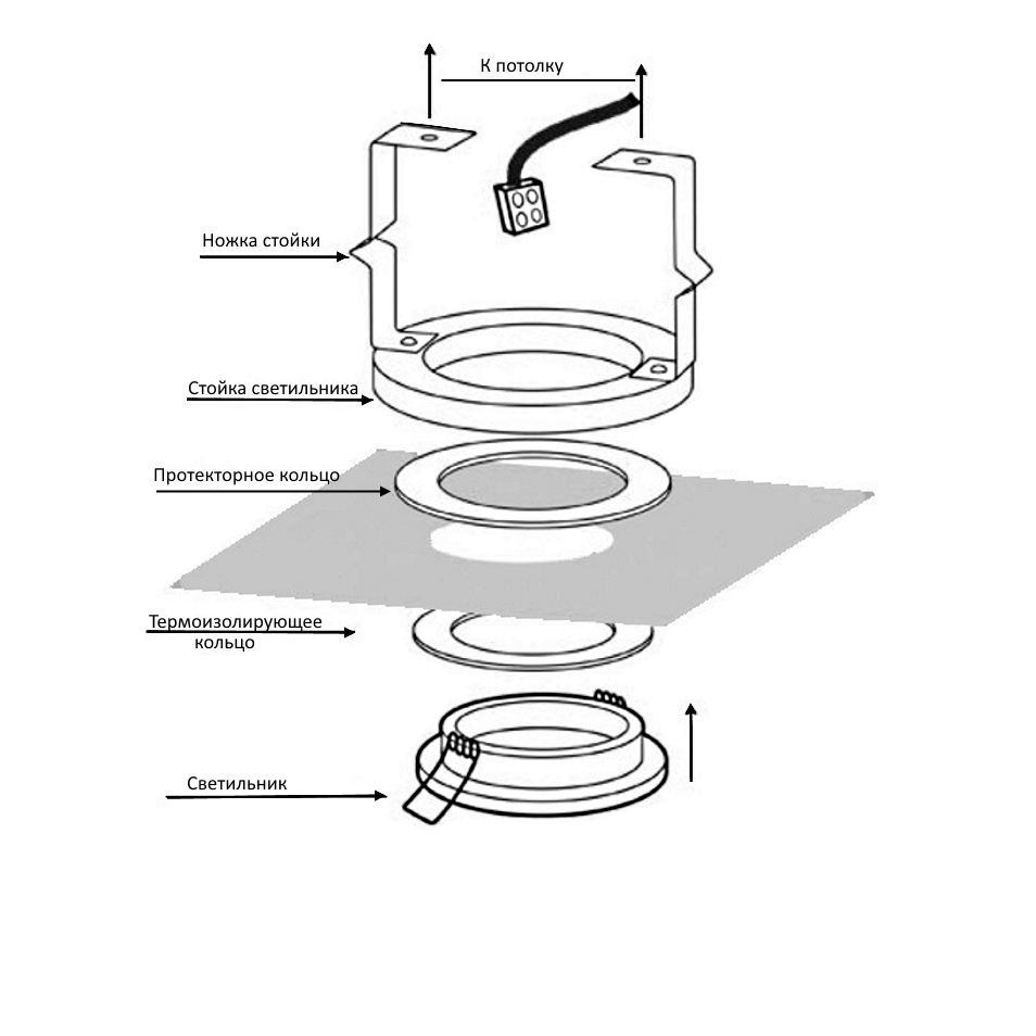 Сборка светильника. Схема монтажа точечных светильников. Точечные светильники как крепятся. Как устанавливается светильник встраиваемый схема. Как крепится встраиваемый светильник.