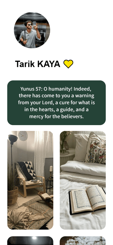 A page featuring a profile image, title, text, and photos created with Taplink as an alternative to Bento.me