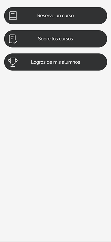 Botones con encabezados e íconos creados con el bloque Enlace en Taplink