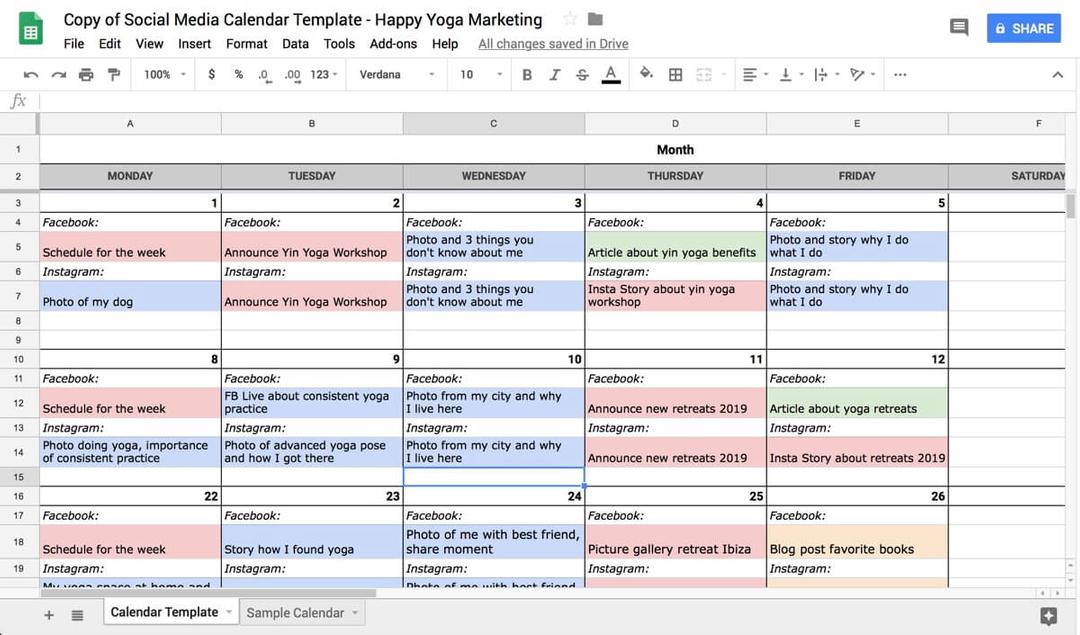 Cara membuat kalender konten media sosial untuk merek Anda
