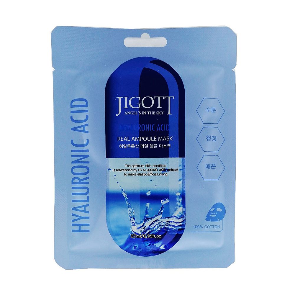 Jigott real ampoule mask. Тканевая маска с гиалуроновой кислотой Jigott Hyaluronic acid real Ampoule Mask, шт. Jigott маска тканевая для лица real Ampoule Mask Hyaluronic acid. Jigott маска тканевая Гиалурон. Jigott ампульная маска с гиалуроновой кислотой, 27 мл.