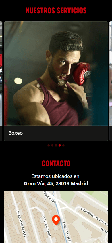 El medio del ejemplo de Linktree del entrenador de fitness