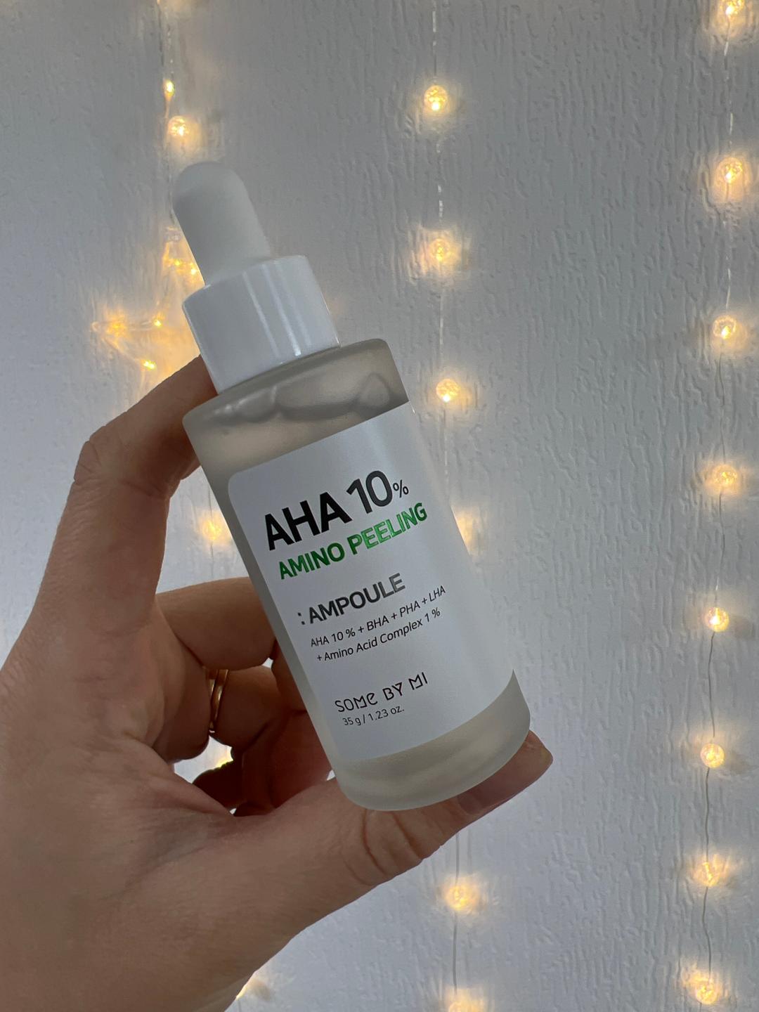 Кислотный пилинг aha. Some by mi aha 10 amino peeling ampoule.