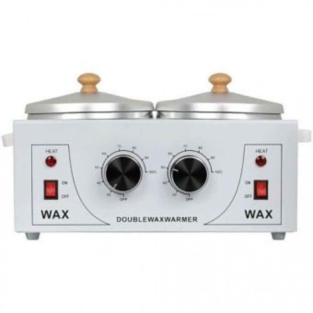 2 воскоплав. /Воскоплав двойной баночный с терморегулятором Double Wax Warmer, 2x400 мл. Воскоплав двойной 800мл. Баночный воскоплав Wax Warmer. Воскоплав для депиляции на 2 банки.