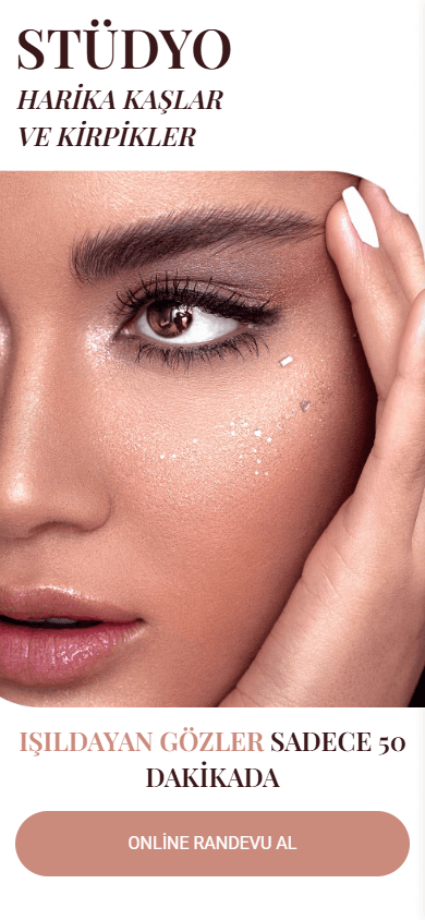 Güzellik uzmanına ait Linktree sayfası örneğinin üst kısmı