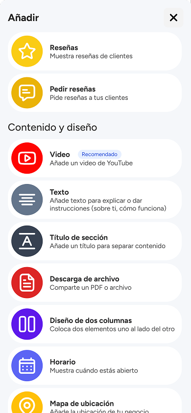 Segunda parte de los bloques disponibles en atom.bio