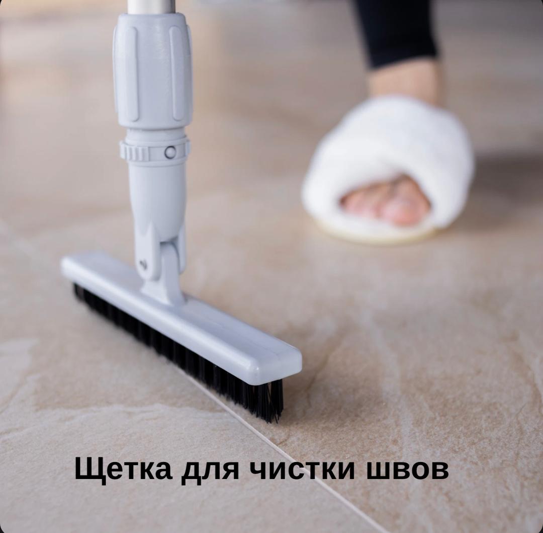 Щетка для чистки межплиточных швов 21 см угловая (без рукояти)